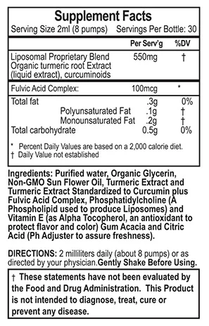 turmeric supplement facts