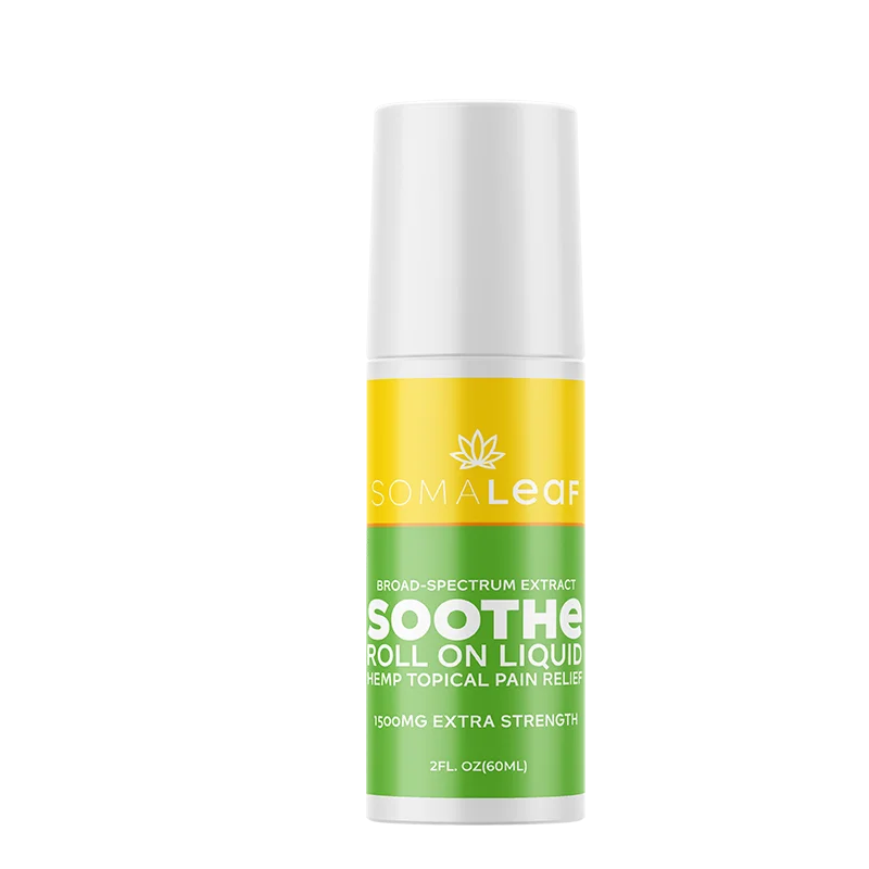 SomaLeaf Soothe 60ml – Topical Pain Relief – Roll On Liquid
