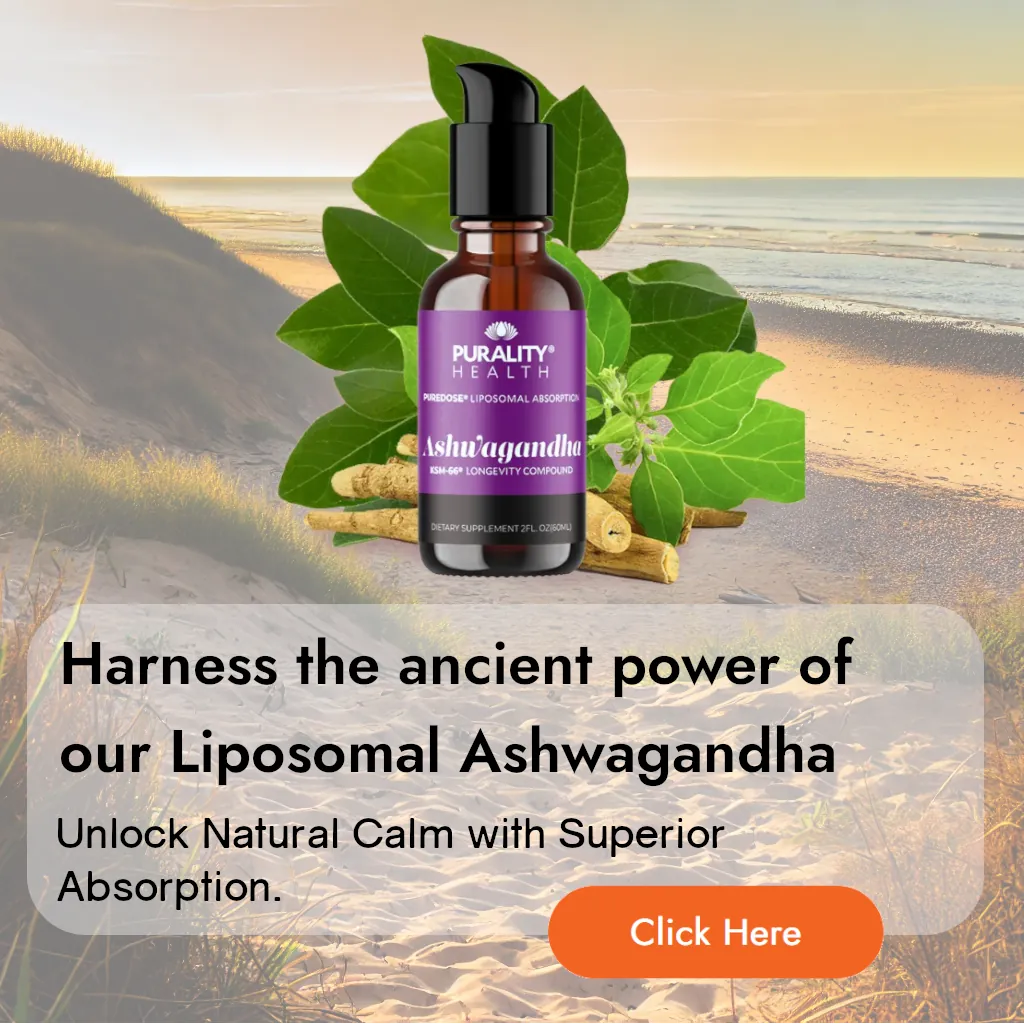 PureDose® Liposomal Ashwagandha harnesses the ancient power of ashwagandha to support stress relief, mental clarity, and overall well-being. With advanced liposomal delivery, experience up to 20x better absorption for faster, longer-lasting benefits. Reclaim your calm, naturally.