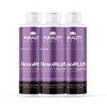 Purality Health MenoPLUS 3 bottles 10% off - liposomal hormone-free menopause relief supplement with EstroG-100, chocolate-flavoured formula for natural symptom support. Available in the UK from Purality Health Europe, Official Purality Health UK and EU Supplier